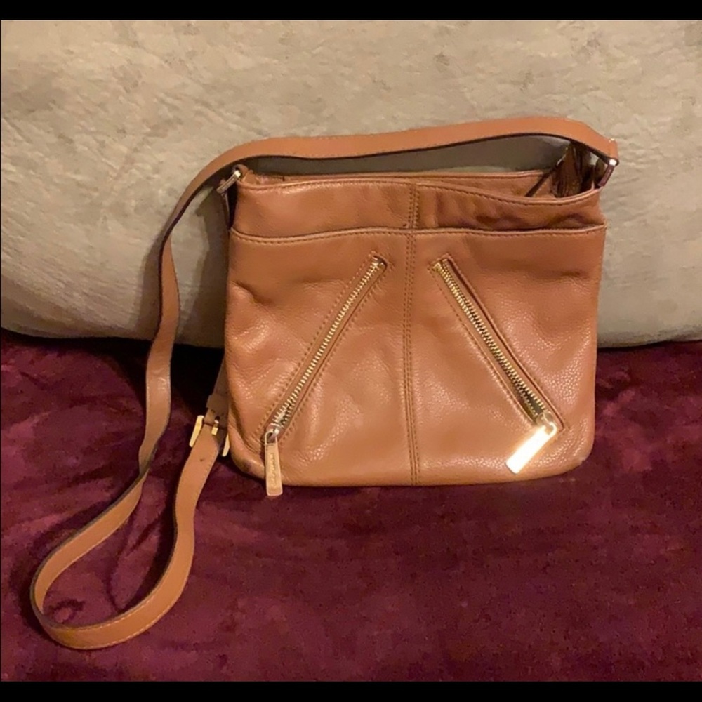 Michael Kore leather crossbody bag